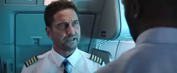 RECORD DATE NOT STATED PLANE, from left: Gerard Butler, Otis Winston, 2023. Lionsgate / Courtesy Everett Collection PUBL