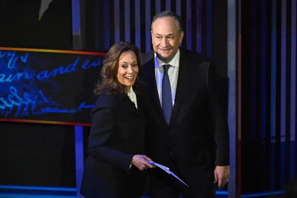 Kamala Harris and Doug Emhoff