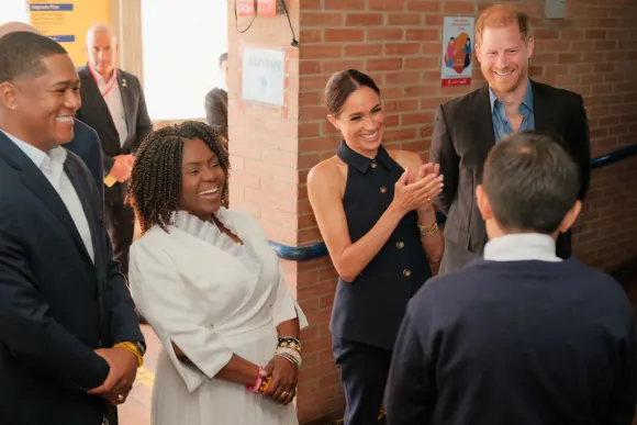 Meghan Markle and Prince Harry with Francia Márquez