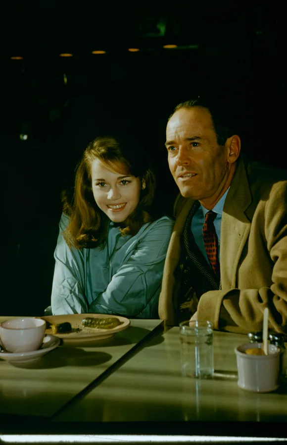 Actor  Henry  Fonda  with  daughter  Jane.Leonard  Mccombe/The  LIFE  Picture  CollectionSpecial