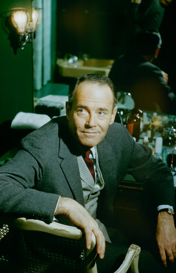 Actor  Henry  Fonda,  sitting  indoors,  New  York,  United  States,  1960.Leonard  Mccombe/The  L