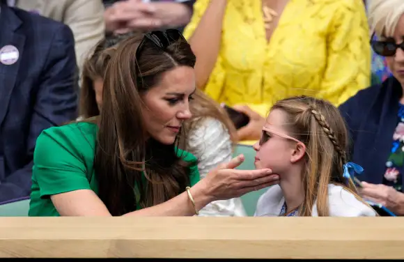 Duchess Kate Princess Charlotte Tennis Tournament Wimbledon 2023