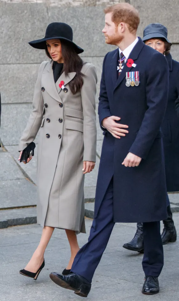 Prince Harry and Meghan Markle Attend Anzac Day Services