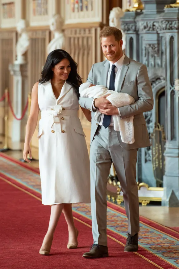 Duchess Meghan, Prince Harry, and Archie on May 8, 2019
