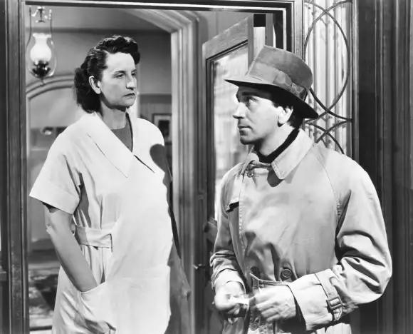 Hope Emerson, Richard Conte in 'Cry of the City'