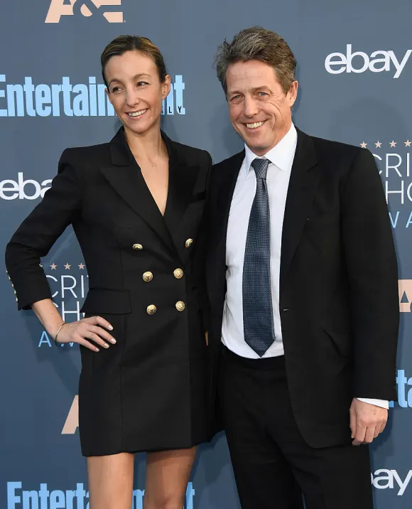 Hugh Grant and Anna Eberstein