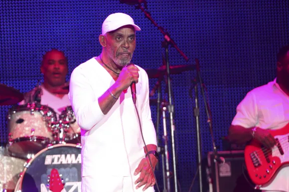 Maze Featuring Frankie Beverly perform at the 2015 Essence Music Festival on July 3rd 2015 in New O