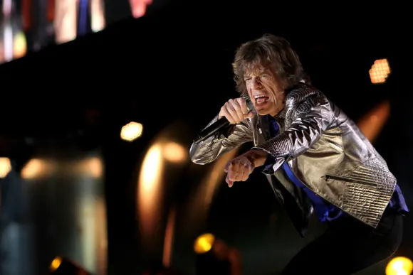 April 3 2019 Lisbon Portugal London April 3 2019 The Rolling Stones frontman Mick Jagger w
