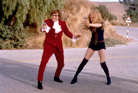 AUSTIN POWERS 2 - THE SPY WHO SHAGGED ME, Mike Myers, Heather Graham, 1999 (upgraded image to 17.5 x 11.8 in) !ACHTUNG