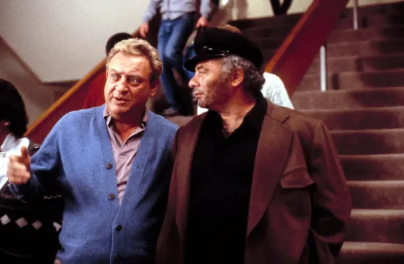 BACK TO SCHOOL, Rodney Dangerfield, Burt Young, 1986. (c) Orion Pictures/ Courtesy: Everett Collection. Orion Pictures C