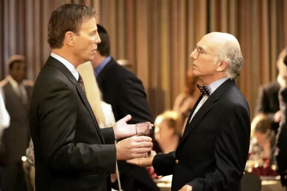 CURB YOUR ENTHUSIASM, Bob Einstein, Larry David, The Bowtie , (Season 5), 2000-, photo: HBO / Courtesy: Everett Collecti