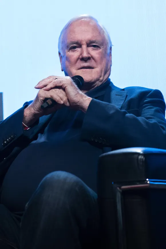 April 23, 2022, Calgary, Alberta, Canada: Actor John Cleese visits The Calgary Comic And Entertainment Expo without his