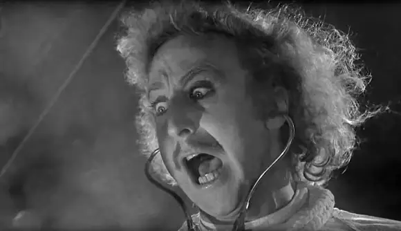 RECORD DATE NOT STATED REMEMBERING GENE WILDER, scene from YOUNG FRAMKENSTEIN, Gene Wilder, 1974, 2023. Health Point Pro