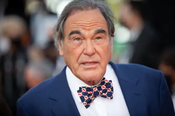 Cannes - Closing Ceremony Arrivals Oliver Stone attends the final screening of OSS 117: From Africa With Love and closin