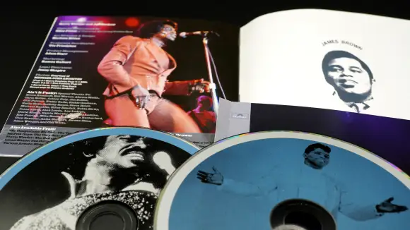 Rome,  November  09,  2020:  Cd  and  artwork  by  American  singer,  songwriter,  and  dancer  JAME