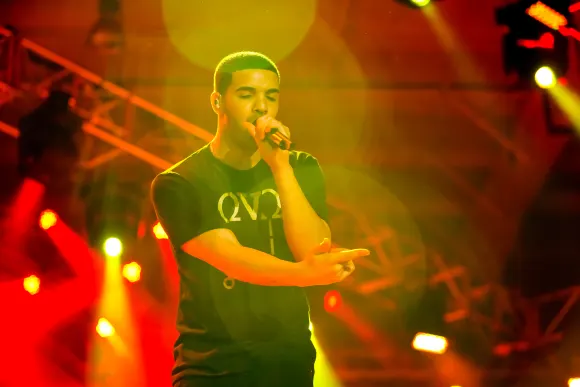Johannesburg,  South  Africa  -  December  09,  2011:  Singer  Songwriter  Drake  live  in  concert