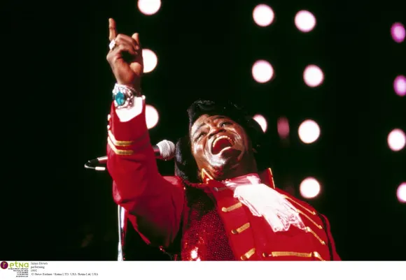 James Brown performing 1992 James Brown performing 1992, Credit:Steve Bright / Avalon PUBLICATIONxNOTxINxUKxFRAxUSA Copy