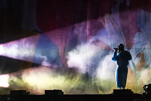 LAS VEGAS, NV - September 23, 2023 : ***HOUSE COVERAGE*** Kendrick Lamar pictured at day 2 of Life Is Beautiful Festival