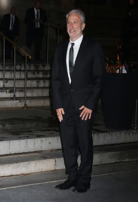 NEW YORK, NY- SEPTEMBER 28: Jon Stewart at the 2023 Clooney Foundation for Justice s 2023 Albie Awards at The New York P