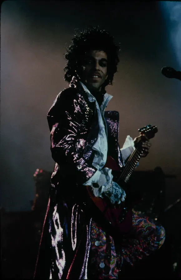 UNITED  STATES  -    American  singer  and  musician  Prince  in  concert,  circa  1995.DMI/The  L