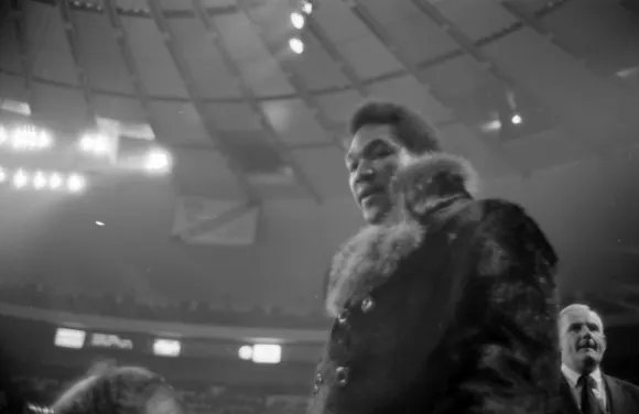 23-year-old    heavyweight    boxer  George  Foreman  at  Madison  Square  Garden  in  New  York  fo