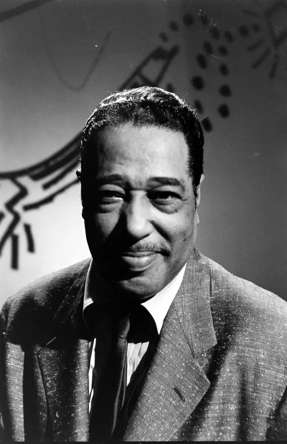 Portrait du compositeur américain Duke Ellington, États-Unis, 1955.Yale Joel/The LIFE Pi