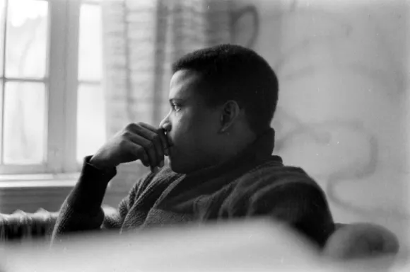 Actor  Sidney  Poitier  rehearsing  for  the  play  'Raisin  in  the  Sun'Gordon  Parks/The  LIFE