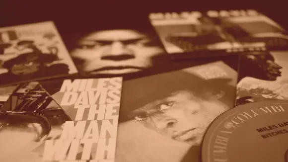 Rome,  Italy  -  June  09,  2020:  Cd  and  artwork  of  the  American  jazz  trumpeter  and  compos