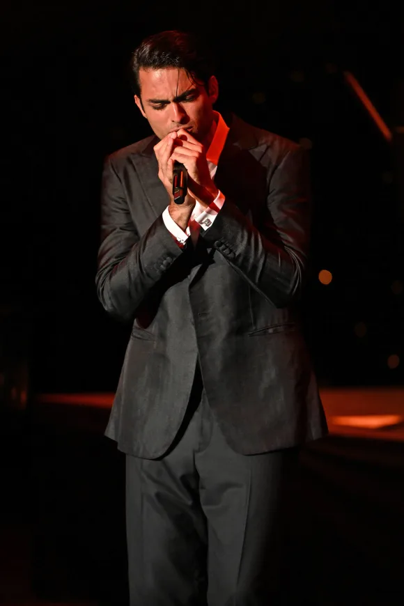 FORT LAUDERDALE, FL - NOVEMBER 22: Matteo Bocelli performs during opening night of his A Night With Matteo World Tour at