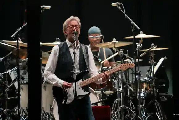 Syndication: The Columbus Dispatch, Sep 8, 2022; Columbus, Ohio, USA; Eric Clapton performs at the Schottenstein Center.