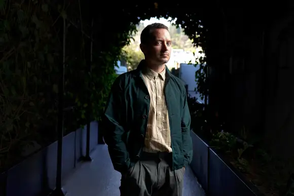 Entertainment: Elijah Wood, Aug 26, 2021; West Hollywood, CA, USA; Portrait of actor Elijah Wood who stars in the film N