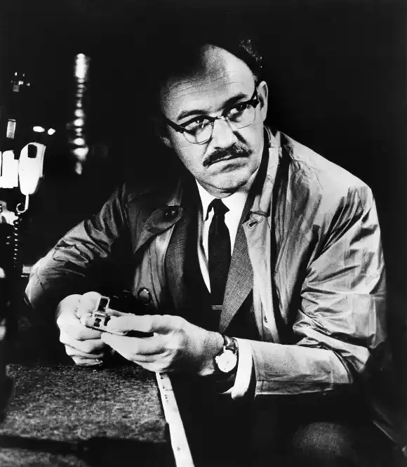 13 avril 2023, USA : Gene Hackman, sur le plateau de tournage du film, The Conversation , Paramount Pictures, 1974 USA - ZUMAg145 202304