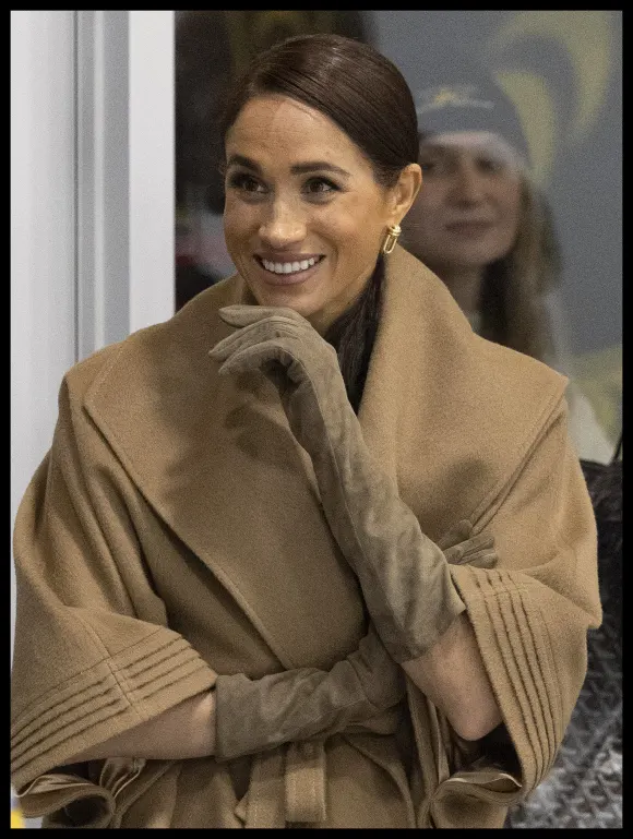 . 16/02/2024. Vancouver, Canada. Prince Harry and Meghan Markle, the Duke and Duchess of Sussex, at a curling centre in
