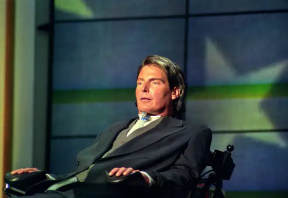 Christopher Reeve, actor, quadriplegic, disability rights activist and star of the Superman movies who was paralyzed in