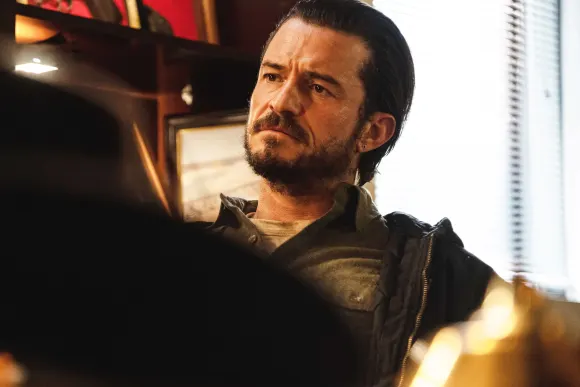 Orlando Bloom USA. Orlando Bloom in the (C)Magnolia Pictures new film: Red Right Hand (2024). Plot: Cash is trying to li