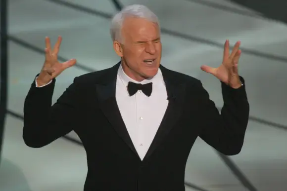 Syndication: USA TODAY Steve Martin delivers his opening monolog during the 75th Academy Awards at the Kodak Theatre in