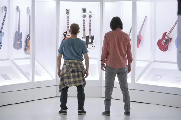 Bill & Ted Face the Music (2020) - filmstill Keanu Reeves and Alex Winter Bill & Ted Face the Music (2020) EDITORIAL USE