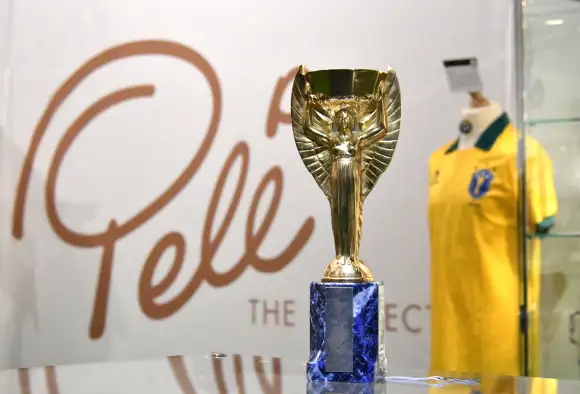 Pelé The Collection press view, London, Britain - 1 June 2016 Pelé, football legend and three time World Cup Champion of