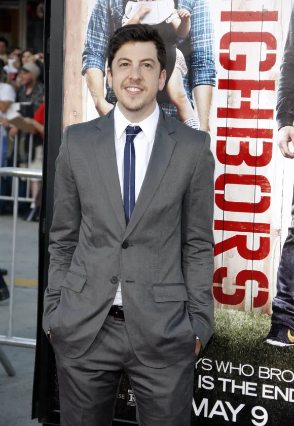 Christopher Mintz-Plasse at the Los Angeles premiere of Neighbors held at the Regency Bruin Theatre in Los Angeles, US
