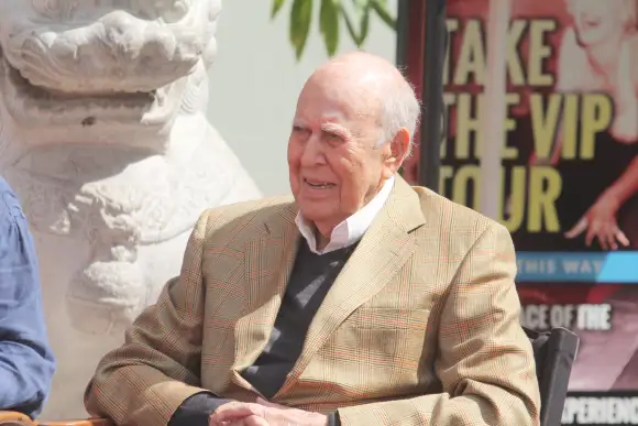Carl and Rob Reiner Hand and Footprint Ceremony, LOS ANGELES - APR 7:  Carl Reiner at the Carl and Rob Reiner Hand and F