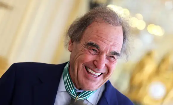 Semi Exclusive Oliver Stone was elevated to the rank of Commander of the Order of Arts and Letters by Culture Minister R