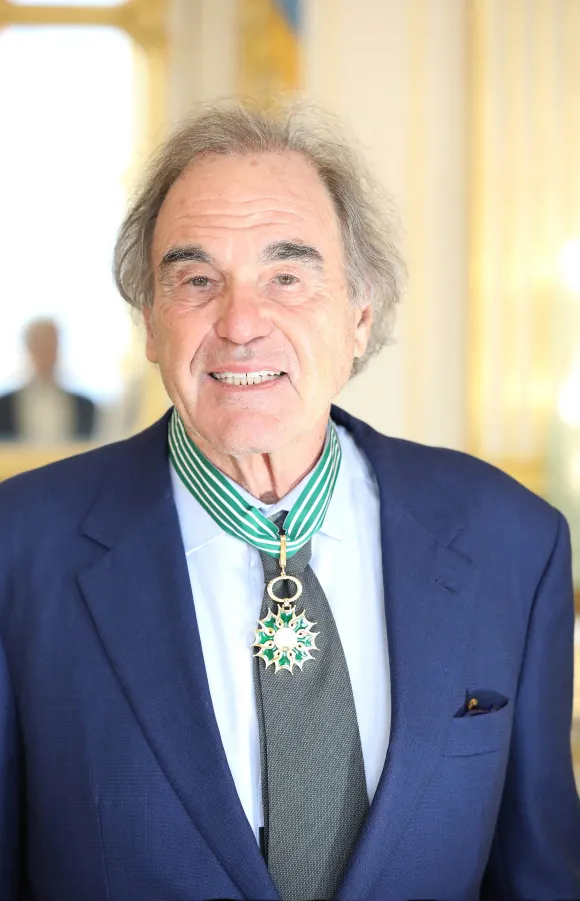 Oliver Stone Awarded At The Culture Ministry - Paris US director Oliver Stone is made Commander in the order of Arts And