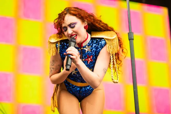 August 11, 2024, San Francisco, Ca, USA: Chappell Roan performs at the Outside Lands 2024 Music and Arts Festival held i