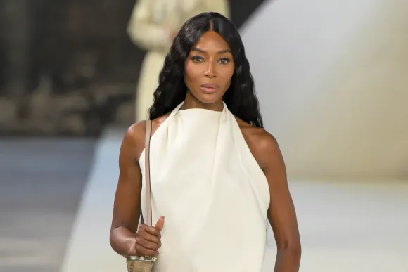 Naomi Campbell, Irina Shayk and Mariacarla Boscono walk the runway for Tod s spring summer 2025 during the Milan Fashion