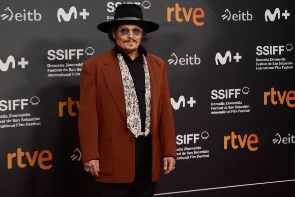 Donostia-San Sebastian, Basque Country, Spain. 24th Sep 2024. Film Festival. SSIFF 72. Johnny Depp (Director) on the Kur
