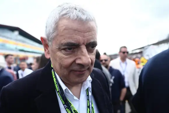F1 British Grand Prix 2024 Rowan Atkinson ahead of the Formula 1 British Grand Prix at Silverstone Circuit in Northampto