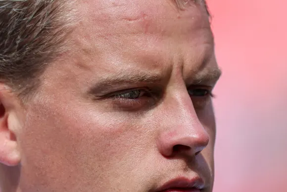 September 15, 2024: Cincinnati Bengals quarterback Joe Burrow (9) before a game against the Kansas City Chiefs at GEHA F