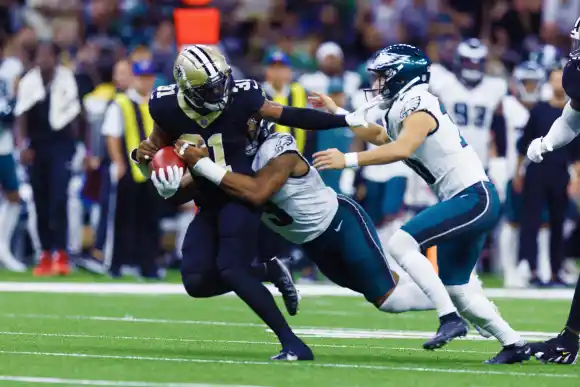NFL, American Football Herren, USA Philadelphia Eagles at New Orleans Saints Sep 22, 2024; New Orleans, Louisiana, USA;