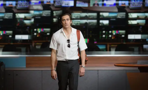 Jake Gyllenhaal in a scene from the movie 'Nightcrawler'.