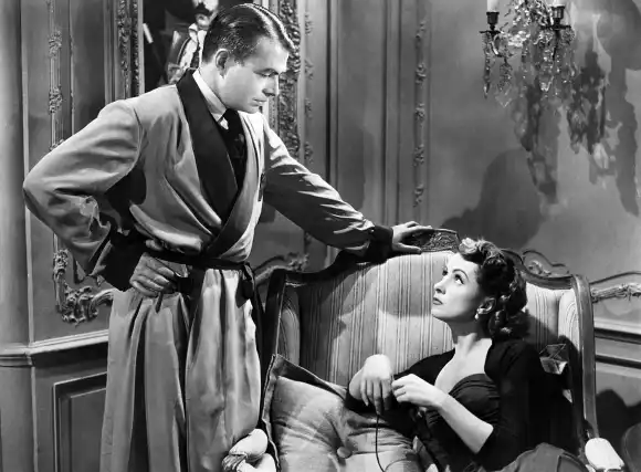 March 29, 2023, USA: James Mason, Danielle Darrieux, on-set of the film, 5 Fingers , 20th Century-Fox, 1952 USA - ZUMAg1